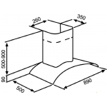 KUZZO 德信 DOMER938 90厘米煙囪式抽油煙機