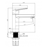 Bellini Italy BXX-6889 冷熱水長柄面盆龍頭 - 適合醫院、傷殘人士