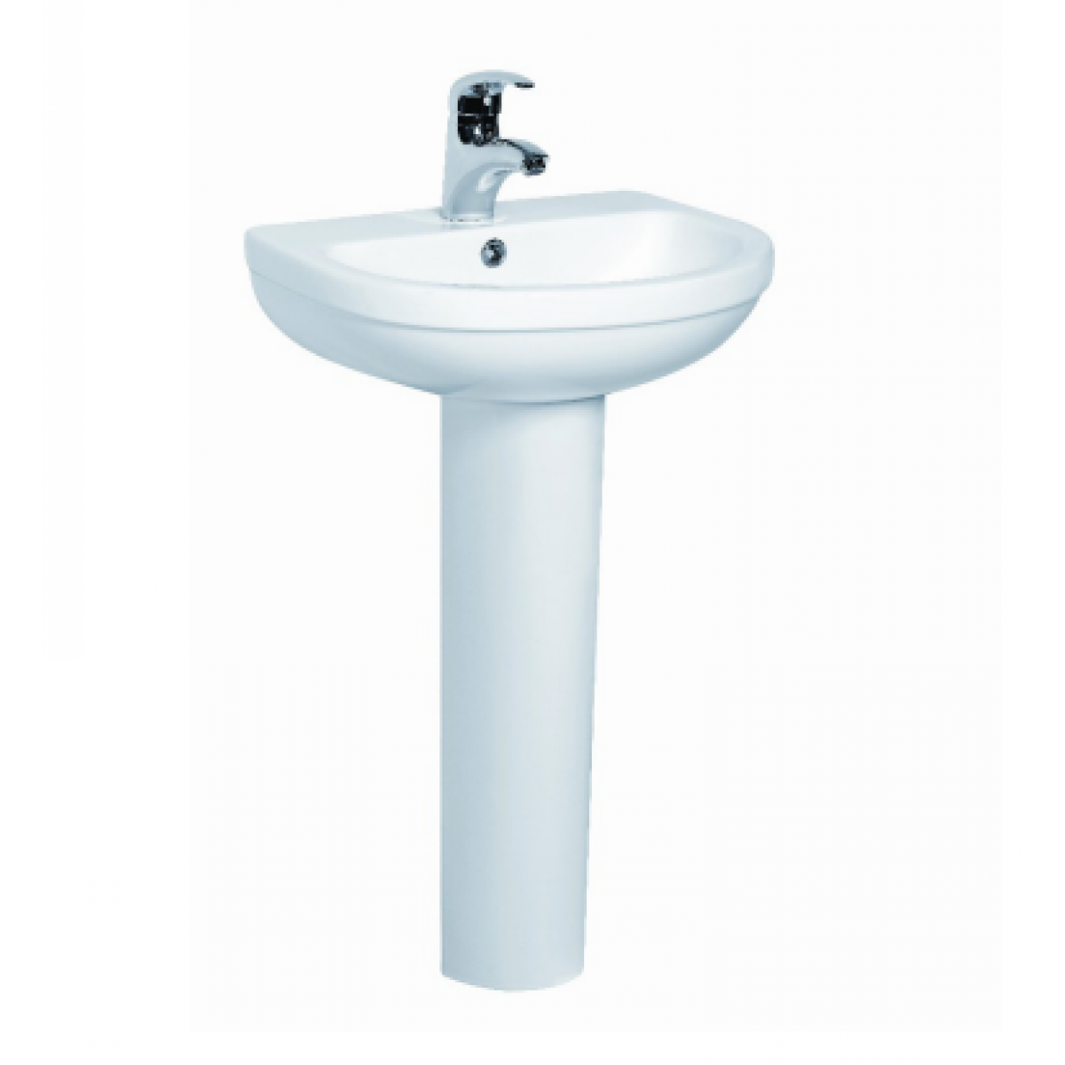 Bellini IM11076C 掛牆式洗臉盆連柱 - 510x410mm、白色