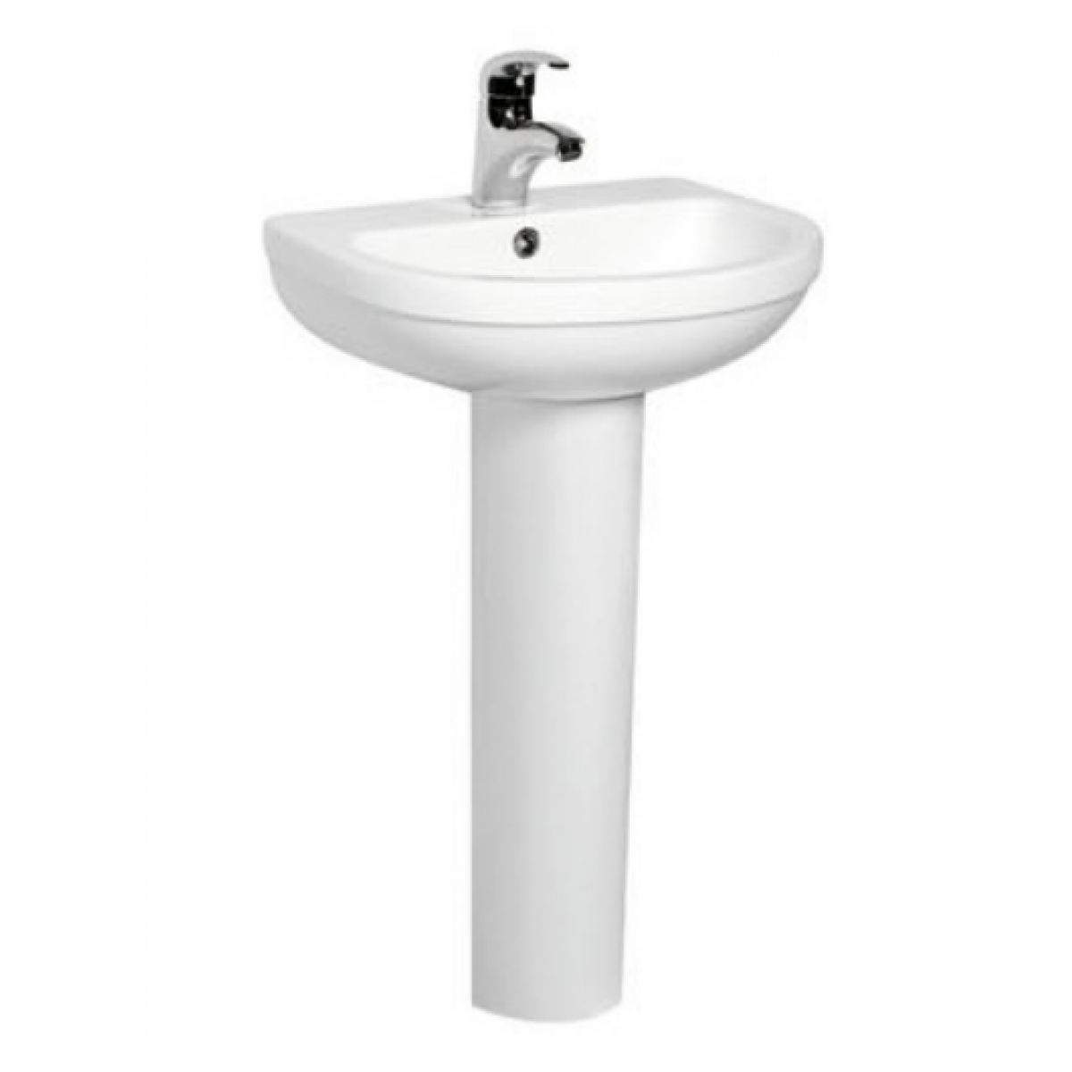 Bellini IM11076B 掛牆式洗臉盆連柱 - 560x450mm、白色