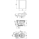 Bellini AB4089 Rimless 特短自由咀座廁 (連水箱及油壓廁板)