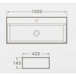 Bellini K383 100厘米 座檯洗手盆