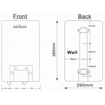 Geisar 捷莎 GSW66MD 220V 6.6kW 單相即熱式電熱水爐 (附無線遙控)