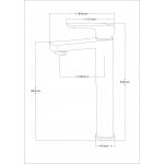 Well Bloom Italy 700MWR2 純白龍頭連雨淋套裝 (高身面盆龍頭)