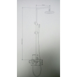 Well Bloom Italy 700MWR2 純白龍頭連雨淋套裝 (高身面盆龍頭)