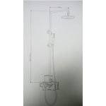 Well Bloom Italy 700MGR2 拉絲金龍頭連雨淋套裝