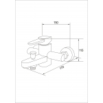 Well Bloom Italy 300WL2 不銹鋼拉絲龍頭套裝 (高身面盆龍頭)