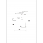 Well Bloom Italy 300WL 不銹鋼拉絲龍頭套裝