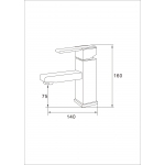 Well Bloom Italy 600WL 不銹鋼拉絲龍頭套裝