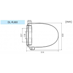 PANASONIC 樂聲 DL-RJ60 遙控型電動智能潔廁板 - 日本製造，即熱式nanoe™除菌潔廁板