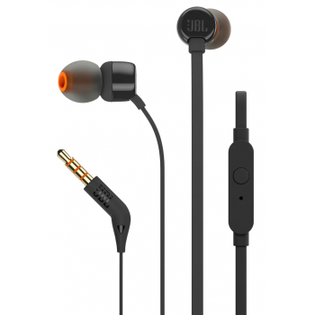 JBL T110-BLK Tune 110 In-Ear Headphones (Black)