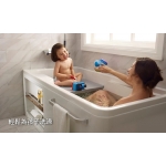 KOHLER K-99013T Aleutian 纖維浴缸 - 1300x800x650mm，連扶手與毛巾架，左角安裝