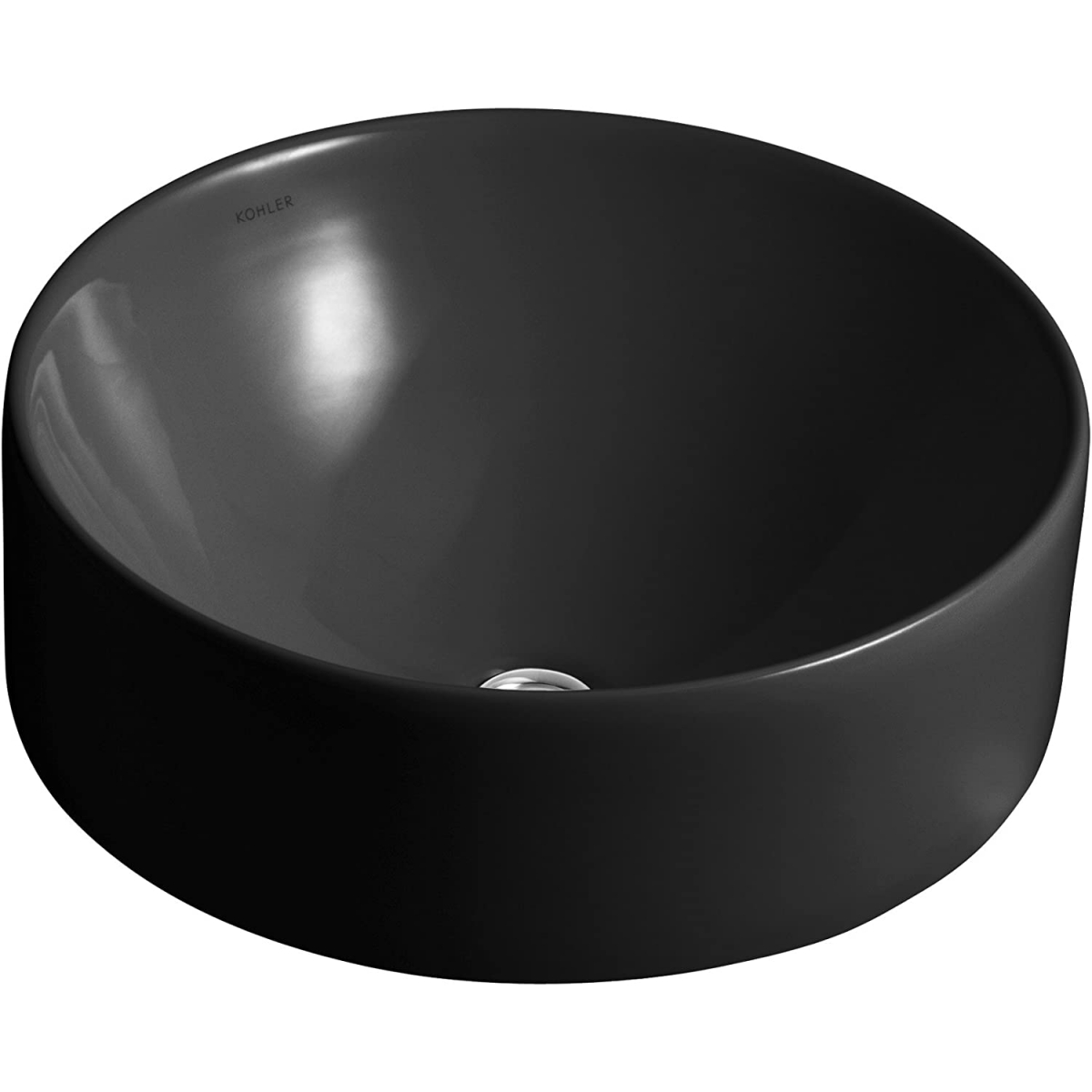 Kohler K-14800-7 Chalice 圓形檯上式面盆 - 玻璃瓷，無龍頭孔