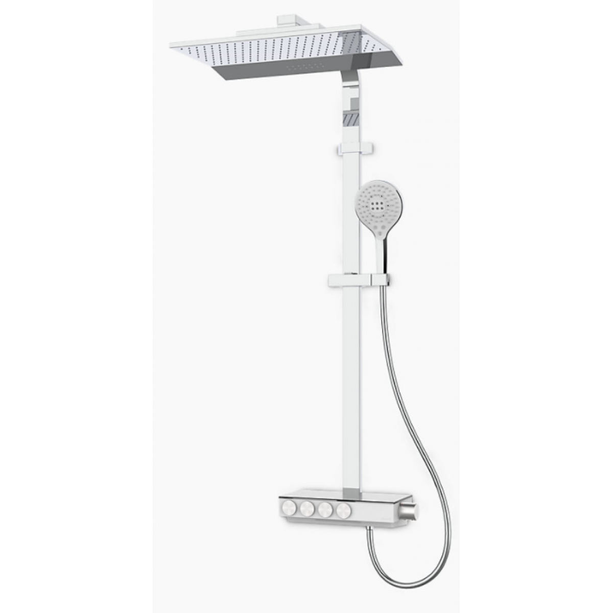 Kohler URBANITY K-23749T-9-CP 三出水淋浴柱 | 恆溫控制 | 瀑布式浴缸出水 | 拋光鍍鉻