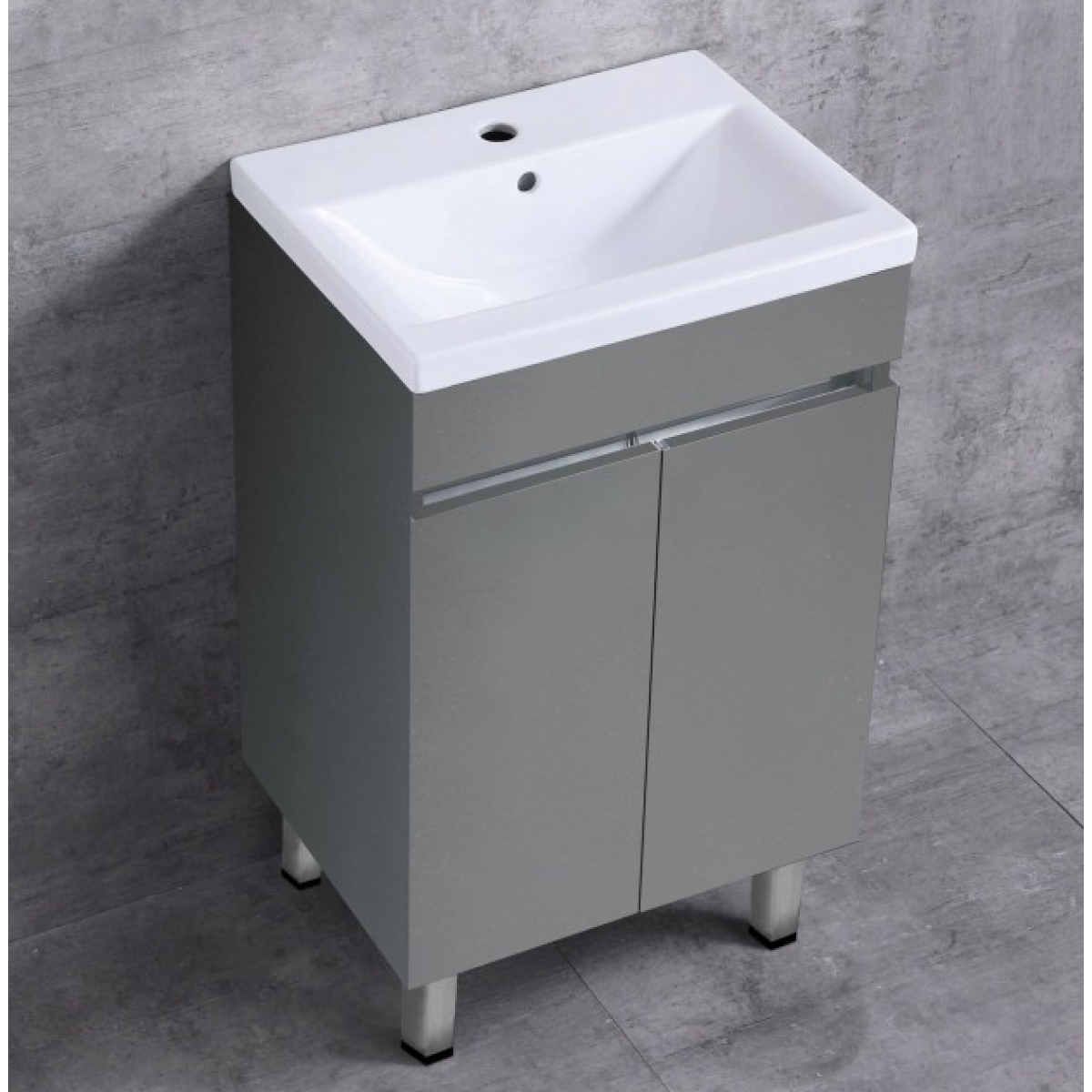 Richford RUS-3301-GY 不銹鋼櫃洗手盆 (灰色) - 510x400x850mm，不含配件