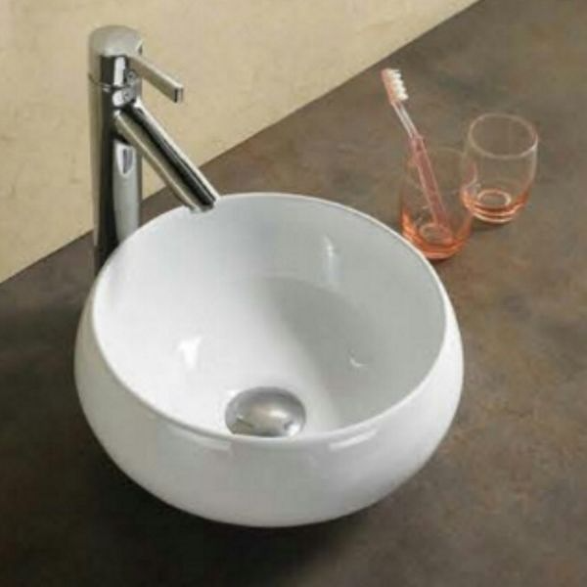 Well Bloom Italy WB-5004C 陶瓷座檯洗手盆 - 310x310x155mm，簡潔優雅