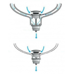 Richford PXS-82-B 洗手盆彈弓去水 (黑色)
