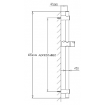 Richford RH108 3速花灑套裝 - 可調節升降架，不銹鋼軟管