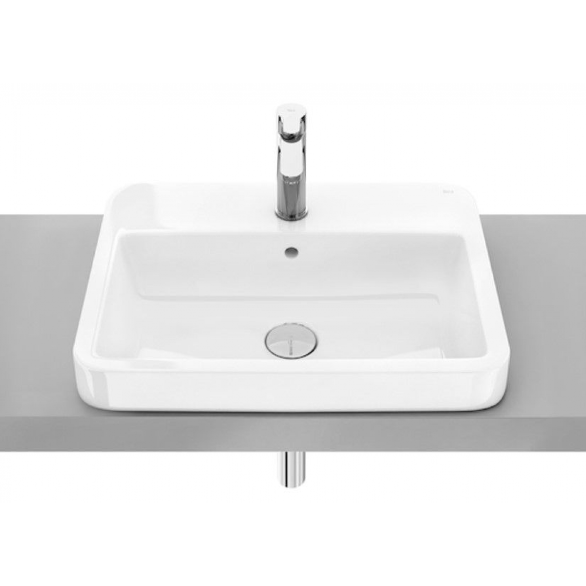 Roca A32747V00C Gap 半嵌入式洗手盆 - 550x410x165mm，長方形，中國製造