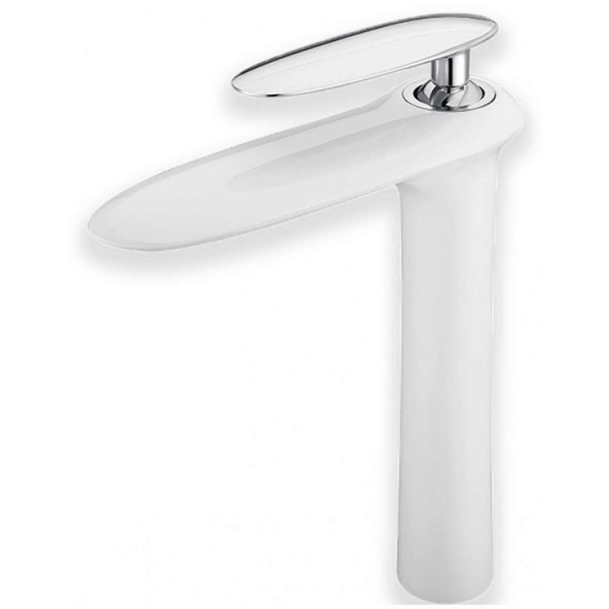 Richford RF75120-4 高身洗手盆水龍頭 (亮光白) - 銅主體，高285mm，5年保用