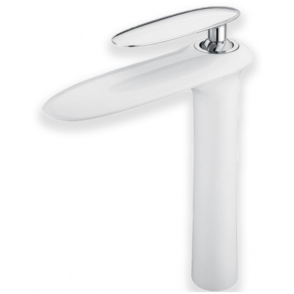 Richford RF75120-4 高身洗手盆水龍頭 (亮光白) - 銅主體，高285mm，5年保用