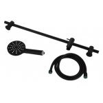 Richford RH102 3速花灑套裝 (啞黑色) - 360°旋轉軟喉，可調節升降架