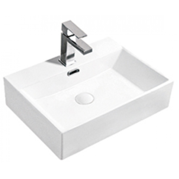 Richford BA481-C 藝術洗手盆 - 檯面式，單孔安裝，釉面光滑