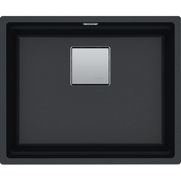 Franke KNG110-52-OX Kubus 2 花崗岩 檯底式單昇盆 (瑪瑙黑)