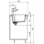Franke UBG610-56-OX Urban 花崗岩 檯面單昇盆 (瑪瑙黑)