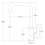 Well Bloom Italy 熱賣700系列 龍頭連雨淋套裝 (玫瑰金色) - 廚盆龍頭，高身面盆龍頭，雨淋花灑