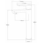 Well Bloom Italy 熱賣700系列 龍頭套裝 (玫瑰金色) - 高身面盆龍頭，單控浴缸龍頭，柱裝花灑