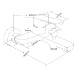 Well Bloom Italy 熱賣700系列 龍頭套裝 (玫瑰金色) - 高身面盆龍頭，單控浴缸龍頭，柱裝花灑