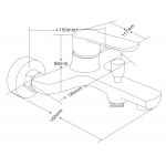 Well Bloom Italy 熱賣700系列 龍頭套裝 (玫瑰金色) - 面盆龍頭，單控浴缸龍頭，柱裝花灑