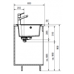 Franke UBG620-86-OX Urban 花崗岩雙昇盆 (瑪瑙黑色)