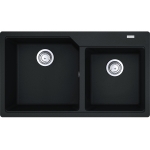 Franke UBG620-86-OX Urban 花崗岩 檯面雙昇盆 (瑪瑙黑色)