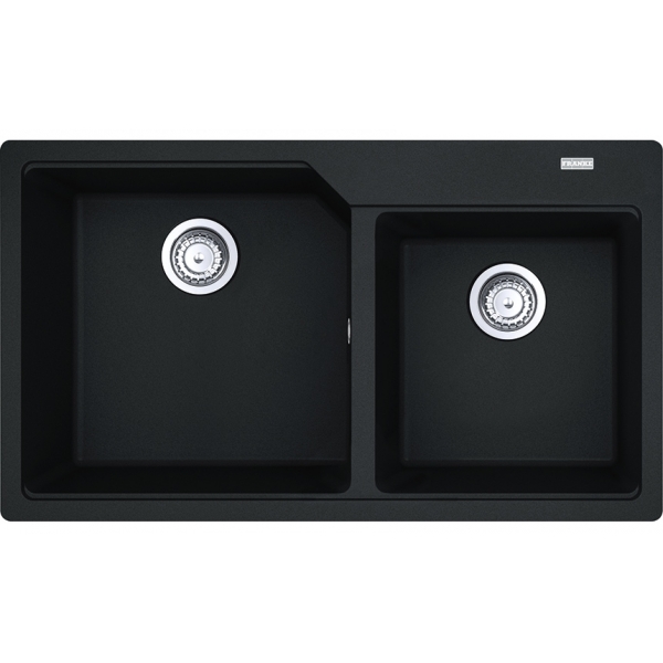Franke UBG620-86-OX Urban 花崗岩雙昇盆 (瑪瑙黑色)