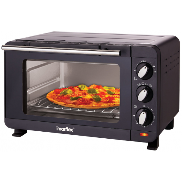 Imarflex 伊瑪 IOV-14D 14公升黑目雙層玻璃電焗爐 - 多功能，不銹鋼發熱管