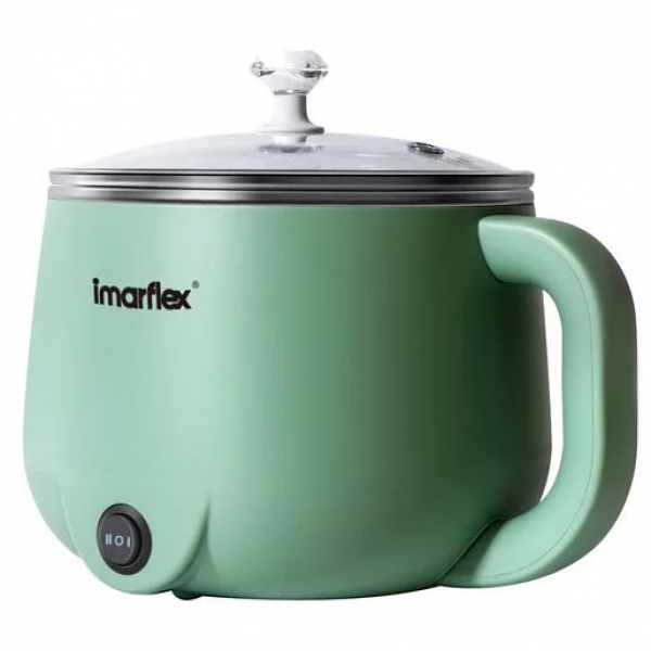 Imarflex 伊瑪 IMC-12K 迷你蒸煮火鍋 - 1.2公升，雙重煲身，304不銹鋼內鍋