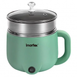 Imarflex 伊瑪 IMC-12K 迷你蒸煮火鍋 - 1.2公升，雙重煲身，304不銹鋼內鍋
