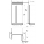Sub-Zero ICBBI-42S/S/TH 嵌入式對門雪櫃 - 650公升，雙重冷藏，空氣淨化系統