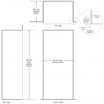 Sub-Zero ICBBI-42S/S/TH 嵌入式對門雪櫃 - 650公升，雙重冷藏，空氣淨化系統