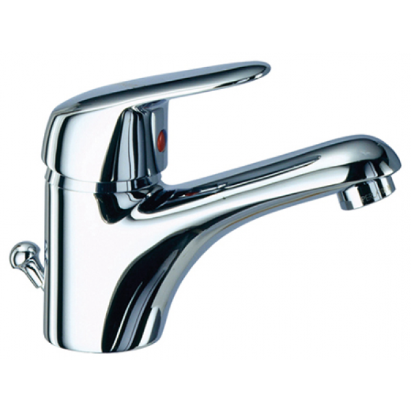 Walrus Kappa 企身單控洗手盆龍頭 - 連拉桿去水，鍍鉻色