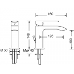 Walrus Son 企身單控面盆水龍頭 - 連拉桿去水，鍍鉻色