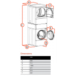 SPEED QUEEN ATEE9ASP435XW34 10.5kg 美式疊疊式變頻洗衣乾衣機