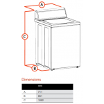 SPEED QUEEN AWNE9RSN305XW01 12.5公斤美式頂揭式洗衣機 - 變頻馬達 | 美國製造
