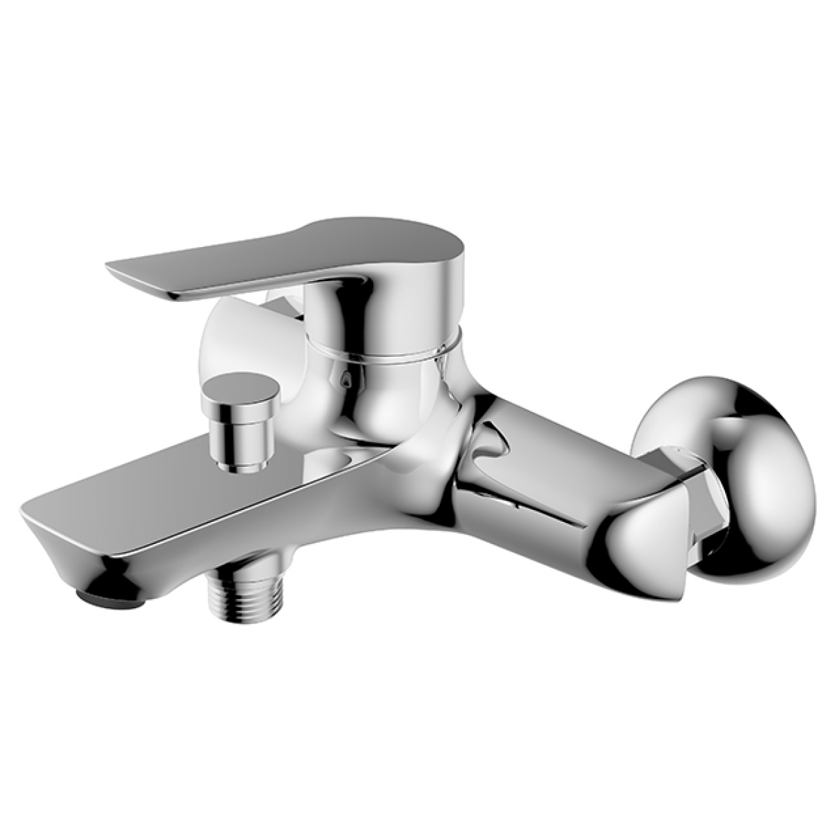 Walrus Elber 明牆單控浴缸水龍頭 - 鍍鉻色，簡約設計