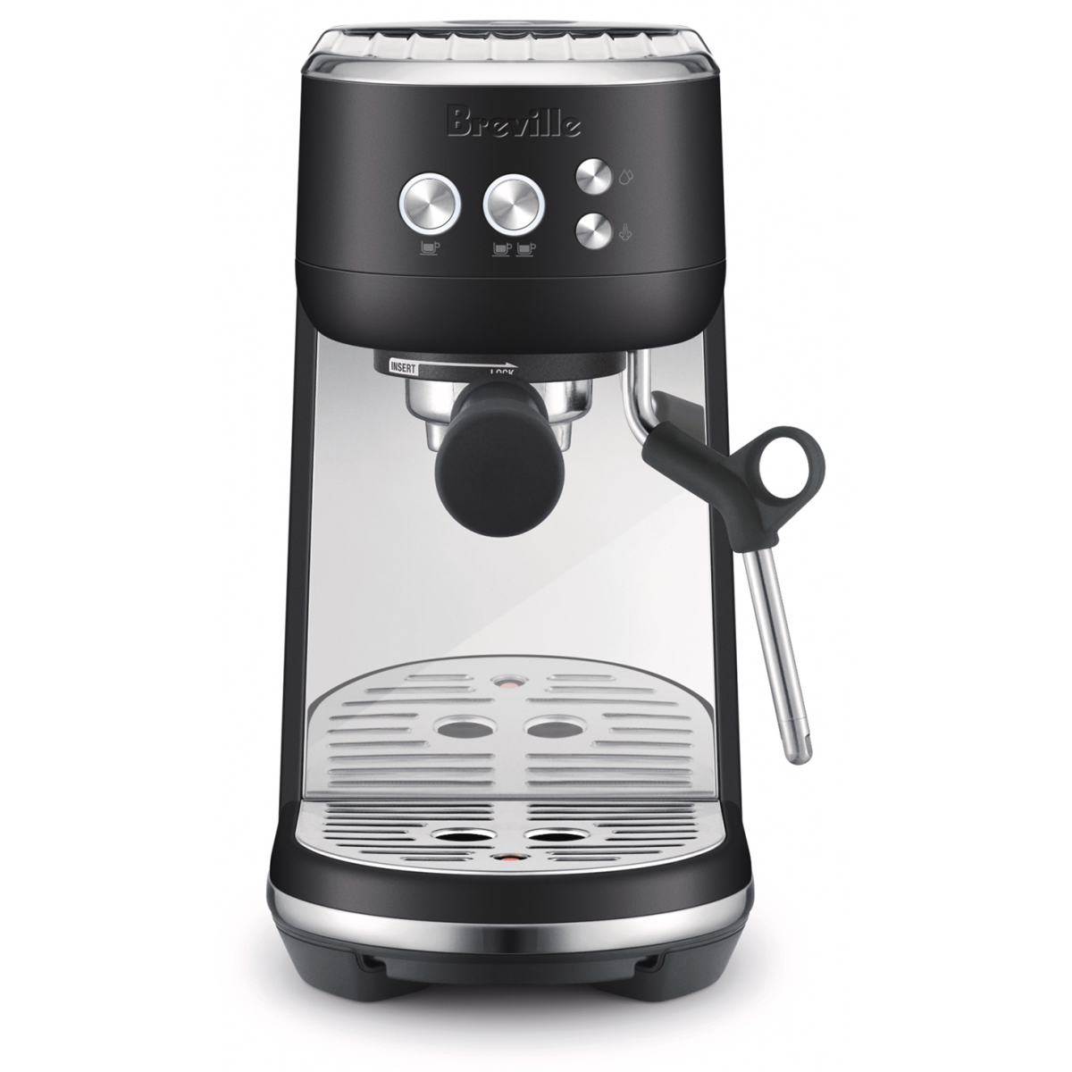 Breville BES450BTR 迷你意式咖啡機 (黑魂版) - 15巴，ThermoJet™快速加熱，PID溫控