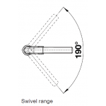 Blanco Avona-S 昇盤水龍頭 (鍍鉻色) | 可伸縮噴頭 | 190°旋轉