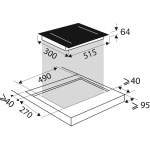 De Dietrich DPI7360X 30厘米 嵌入式雙頭電磁爐 - 煮沸功能，10級安全保護