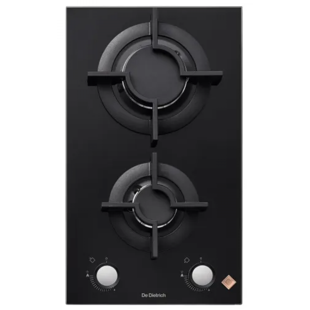 De Dietrich DPG7341B 30厘米 嵌入式雙頭煤氣煮食爐 - 玻璃面板，熱電偶安全保護